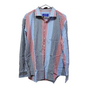 3013 - Grosvenor London Handmade Men's Long Sleeve Slim Fit Shirt XXL - Like New